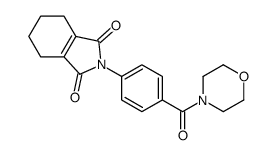 2-[4-(morpholine-4-carbonyl)phenyl]-4,5,6,7-tetrahydroisoindole-1,3-dione结构式