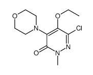6-chloro-5-ethoxy-2-methyl-4-morpholin-4-ylpyridazin-3-one Structure