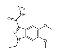 1-ethyl-5,6-dimethoxyindazole-3-carbohydrazide Structure