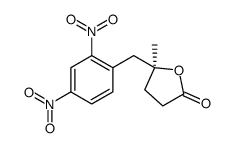 (5S)-5-[(2,4-dinitrophenyl)methyl]-5-methyloxolan-2-one结构式