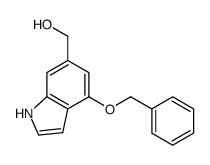 (4-phenylmethoxy-1H-indol-6-yl)methanol Structure