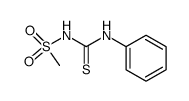 1-Methylsulfonyl-3-(phenyl)thiourea结构式
