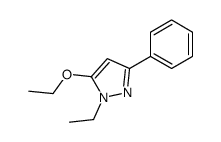 5-ethoxy-1-ethyl-3-phenylpyrazole结构式