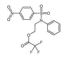 2-(N-(4-nitrophenyl)sulfonylanilino)ethyl 2,2,2-trifluoroacetate结构式