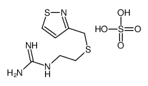 sulfuric acid,2-[2-(1,2-thiazol-3-ylmethylsulfanyl)ethyl]guanidine结构式