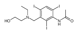 N-(3-{[Ethyl-(2-hydroxy-ethyl)-amino]-methyl}-2,4,6-triiodo-phenyl)-acetamide Structure