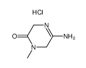 5-amino-1-methyl-3,6-dihydro-1H-pyrazin-2-one hydrochloride Structure