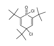 2,4,6-tri-tert-butyl-1,4-dichloro-1,4-dihydro-phosphinine 1-oxide Structure