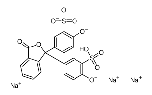 trisodium alpha-(4-hydroxy-3-sulphonatophenyl)-alpha-(4-oxo-3-sulphonatocyclohexa-2,5-dienylidene)-alpha-toluate picture