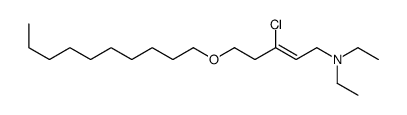 3-chloro-5-decoxy-N,N-diethylpent-2-en-1-amine结构式