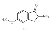 1H-Inden-1-one,2-amino-2,3-dihydro-5-methoxy-, hydrochloride (1:1)结构式