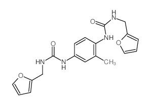 Urea,1,1'-(methyl-p-phenylene)bis[3-furfuryl- (8CI)结构式