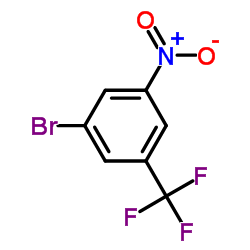 1-Bromo-3-nitro-5-(trifluoromethyl)benzene structure