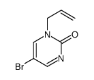 5-bromo-1-prop-2-enylpyrimidin-2-one结构式