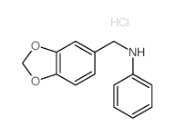 N-(benzo[1,3]dioxol-5-ylmethyl)aniline结构式