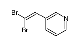 3-(2,2-dibromoethenyl)pyridine Structure