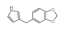1H-Pyrrole,3-(1,3-benzodioxol-5-ylmethyl)-结构式