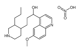 1-(6-methoxyquinolin-4-yl)-3-(3-propylpiperidin-4-yl)propan-1-ol,nitric acid Structure