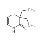 2H-1,4-Thiazin-3(4H)-one,2,2-diethyl-结构式