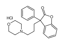 3-(3-morpholin-4-ium-4-ylpropyl)-3-phenyl-1-benzofuran-2-one,chloride结构式