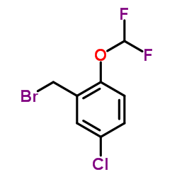 2-Bromomethyl-4-chloro-1-difluoromethoxy-benzene Structure