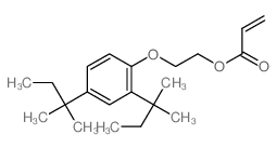 2-Propenoic acid,2-[2,4-bis(1,1-dimethylpropyl)phenoxy]ethyl ester Structure