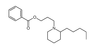 3-(2-Pentylpiperidino)propyl=benzoate structure