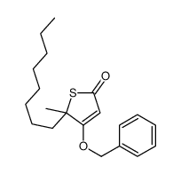 5-methyl-5-octyl-4-phenylmethoxythiophen-2-one Structure