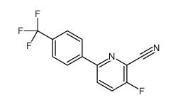 3-fluoro-6-[4-(trifluoromethyl)phenyl]pyridine-2-carbonitrile Structure