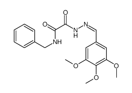 N-benzyl-N'-[(3,4,5-trimethoxyphenyl)methylideneamino]oxamide结构式
