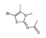N-(5-bromo-3,4-dimethyl-1,3-thiazol-2-ylidene)ethanethioamide结构式