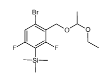 [4-bromo-3-(1-ethoxyethoxymethyl)-2,6-difluorophenyl]trimethylsilane Structure