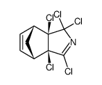 2,3,3,5,6-Pentachloro-4-azatricyclo[5.2.1.02,6]deca-4,8-diene结构式
