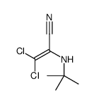2-(tert-butylamino)-3,3-dichloroprop-2-enenitrile结构式