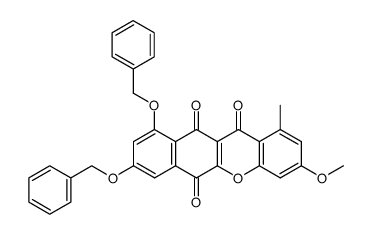 8,10-bis(benzyloxy)-3-methoxy-1-methylbenzo[b]xanthen-6,11,12-trione结构式