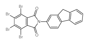 4,5,6,7-tetrabromo-2-(9H-fluoren-2-yl)isoindole-1,3-dione Structure