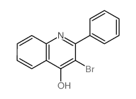 3-bromo-2-phenyl-1H-quinolin-4-one结构式