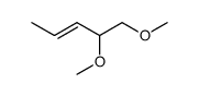 4,5-dimethoxy-pent-2t-ene结构式