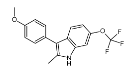 3-(4-methoxyphenyl)-2-methyl-6-(trifluoromethoxy)-1H-indole结构式