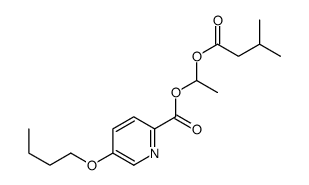 1-(3-methylbutanoyloxy)ethyl 5-butoxypyridine-2-carboxylate Structure