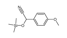 α-[(trimethylsilyl)oxy]-α-(p-methoxyphenyl)acetonitrile Structure