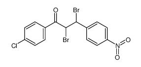 1-(p-Chlorophenyl)-2,3-dibromo-3-(4-nitrophenyl)propanone结构式