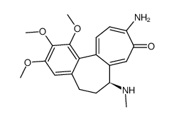 (S)-10-amino-1,2,3-trimethoxy-7-methylamino-6,7-dihydro-5H-benzo[a]heptalen-9-one结构式