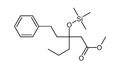 3-trimethylsilyloxy-3-(2'-phenylethyl)caproic acid methyl ester结构式