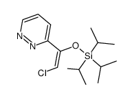 3-((E)-2-chloro-1-((triisopropylsilyl)oxy)vinyl)pyridazine结构式