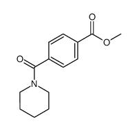 P-(PIPERIDINOCARBONYL)-,BENZOIC ACID METHYL ESTER结构式