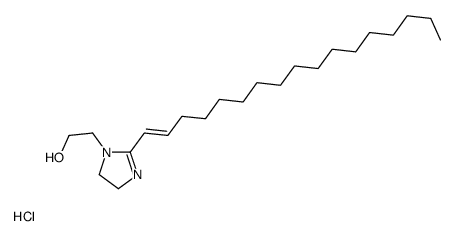 heptadec-2-enyl-4,5-dihydro-1H-imidazole-1-ethanol hydrochloride structure