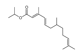 propan-2-yl 3,7,11-trimethyldodeca-2,4,10-trienoate Structure