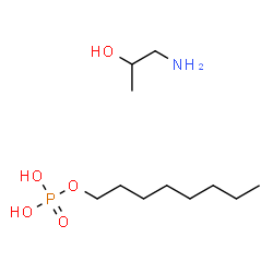 octyl dihydrogen phosphate, compound with 1-aminopropan-2-ol Structure