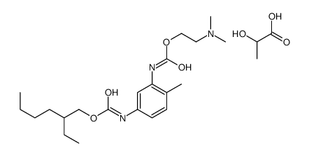 lactic acid, compound with 3-[2-(dimethylamino)ethyl] 1-(2-ethylhexyl) toluene-2,4-dicarbamate (1:1) picture